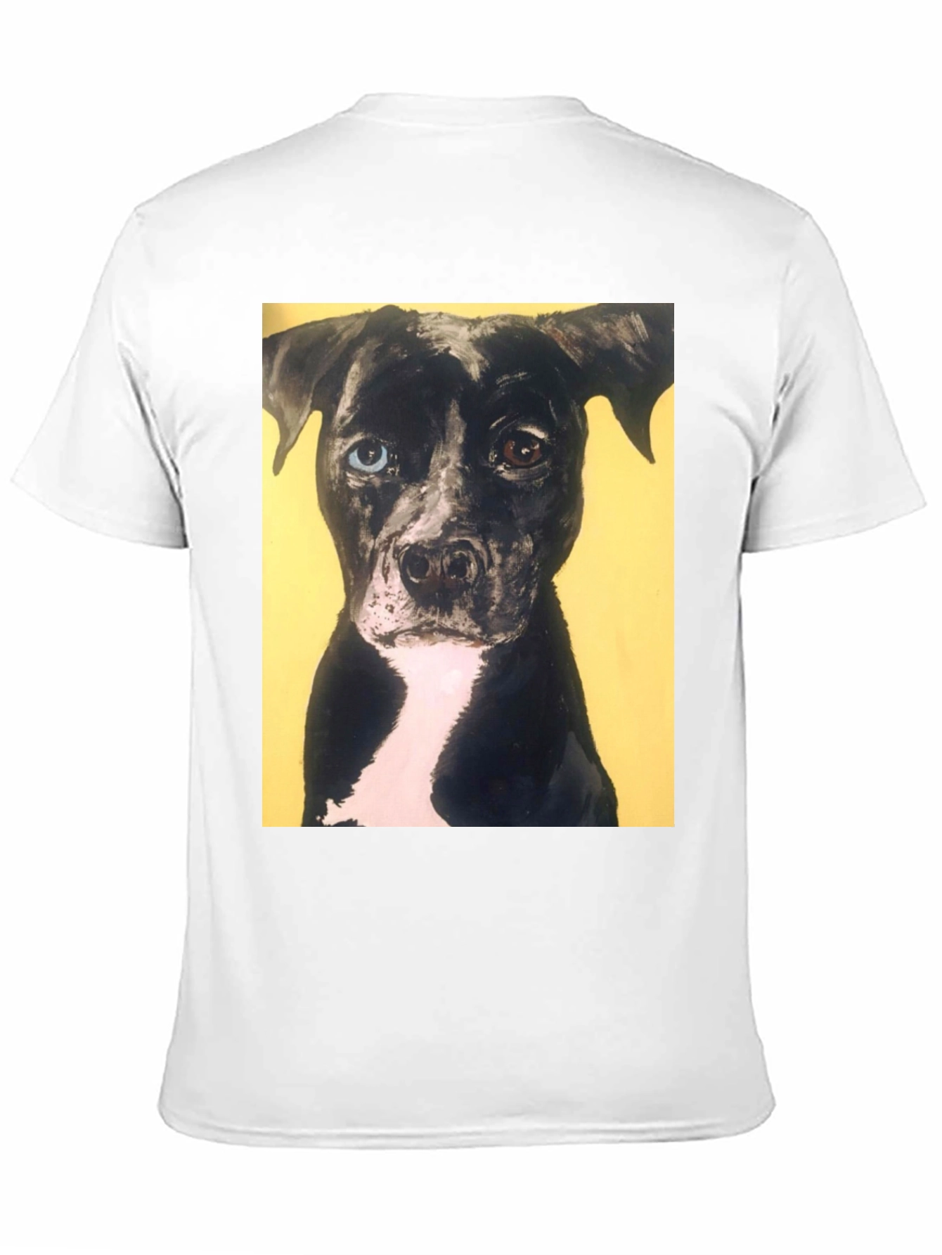 Black Dog Portrait Tee - Heterochromia Eyes view 11