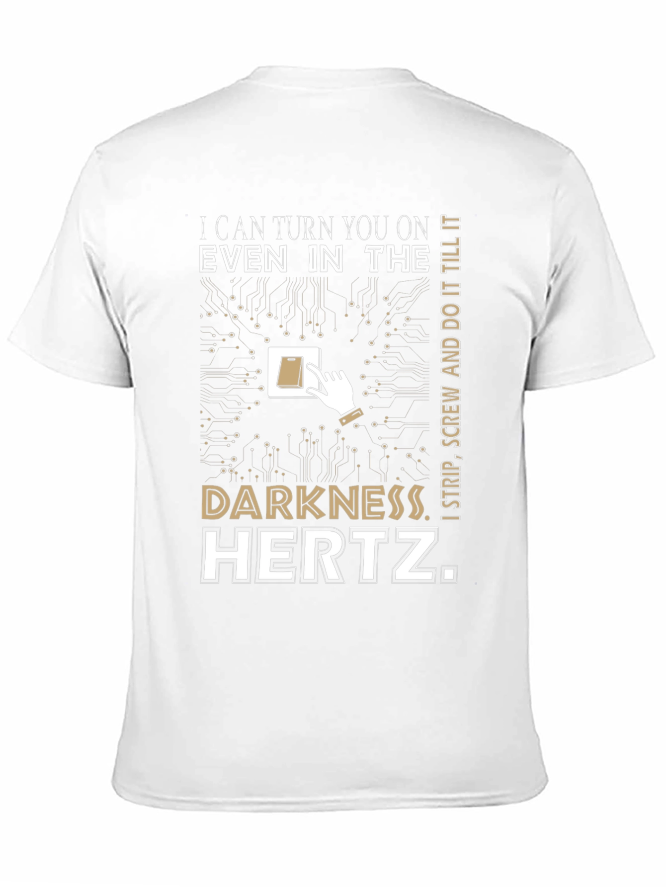 Black I Can Turn You On Funny Electrical T-Shirt view 11