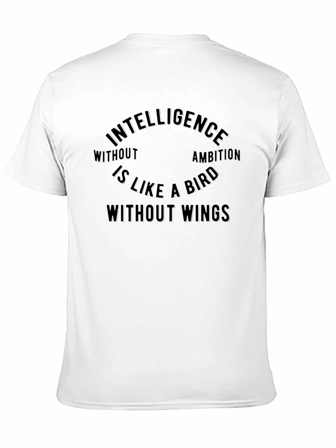 Black Intelligence Without Ambition Crew Neck T-Shirt view 11