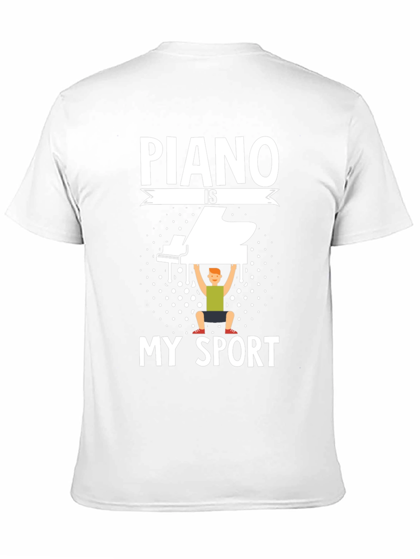 Black Piano is My Sport T-Shirt - Musician Workout Tee view 11