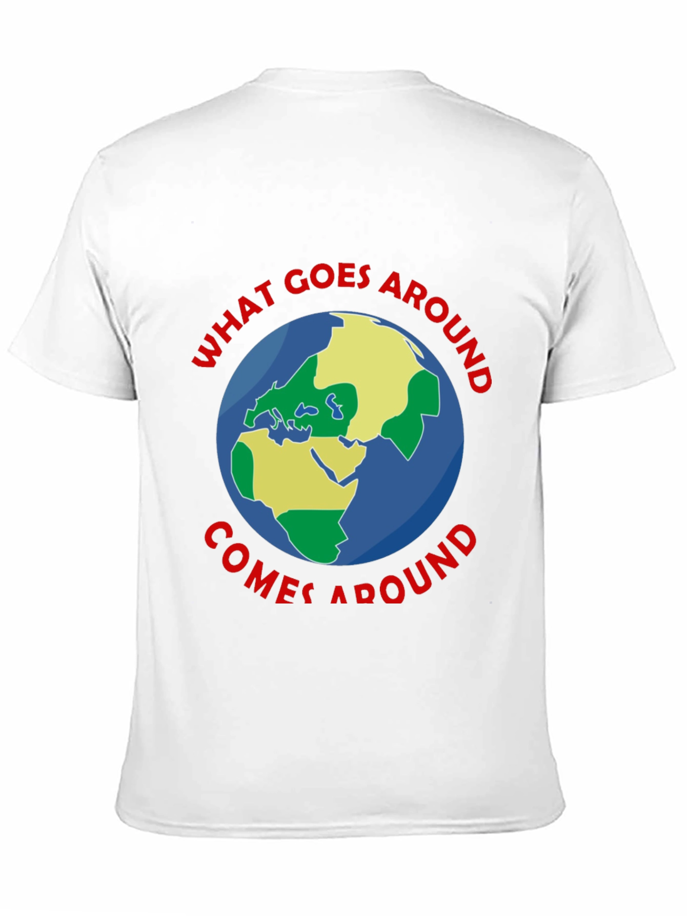 Black What Goes Around T-Shirt - Earth Graphic Tee view 11
