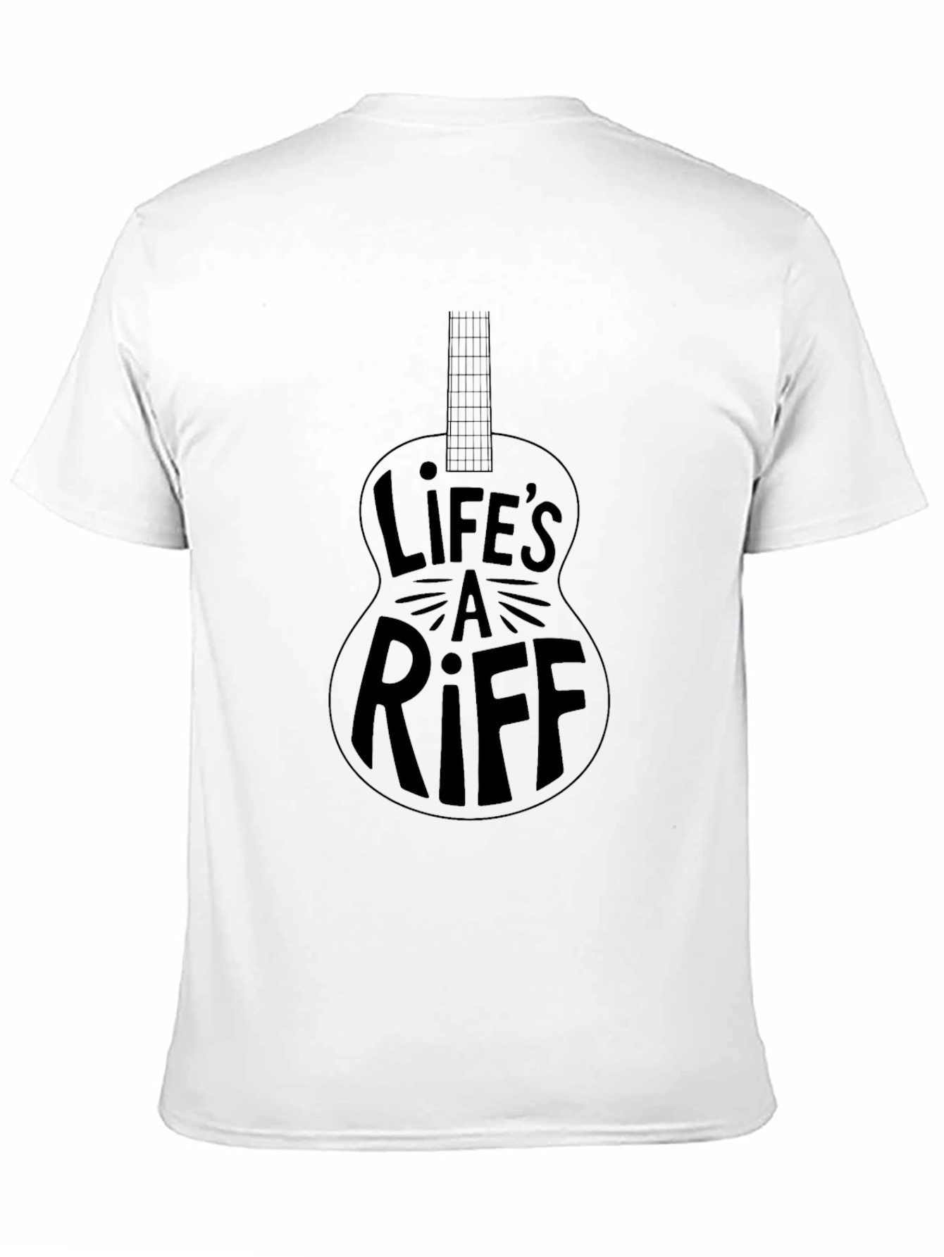 Black Life's A Riff Guitar T-Shirt - Music Lover Tee view 11