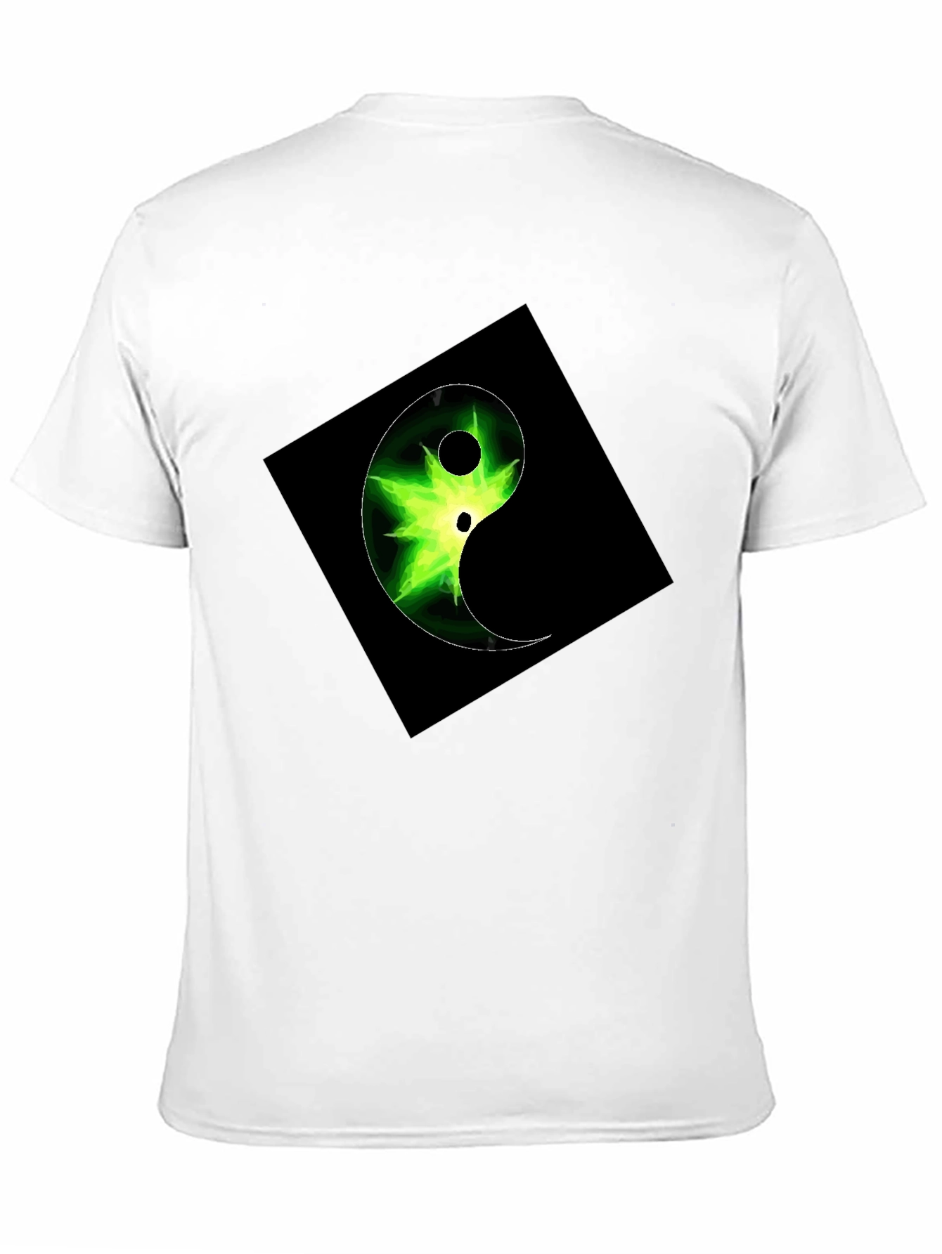 Black Yin Yang Graphic Tee - Black Cotton Blend view 11