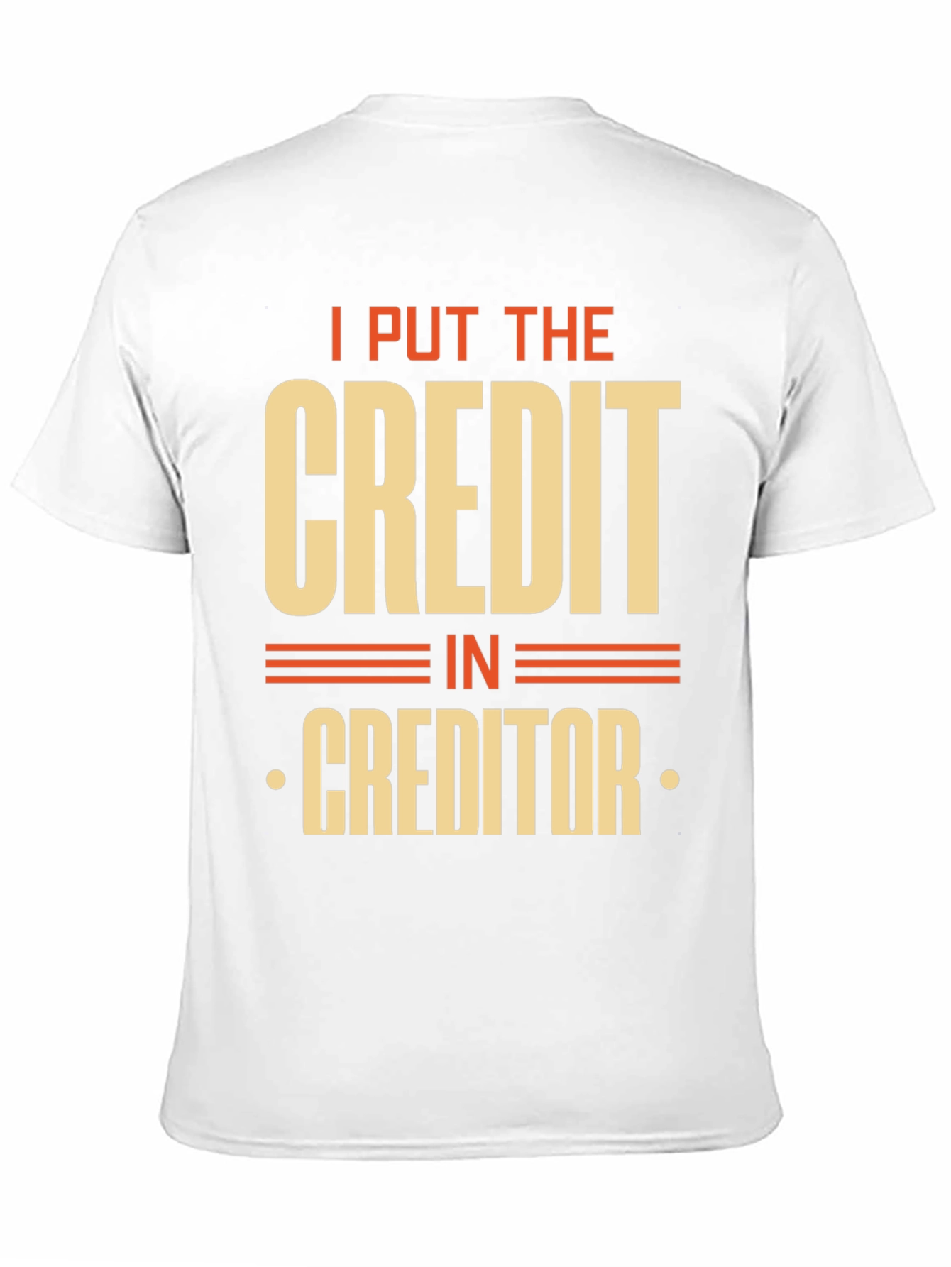 Black Credit Creditor Funny Graphic T-Shirt view 11