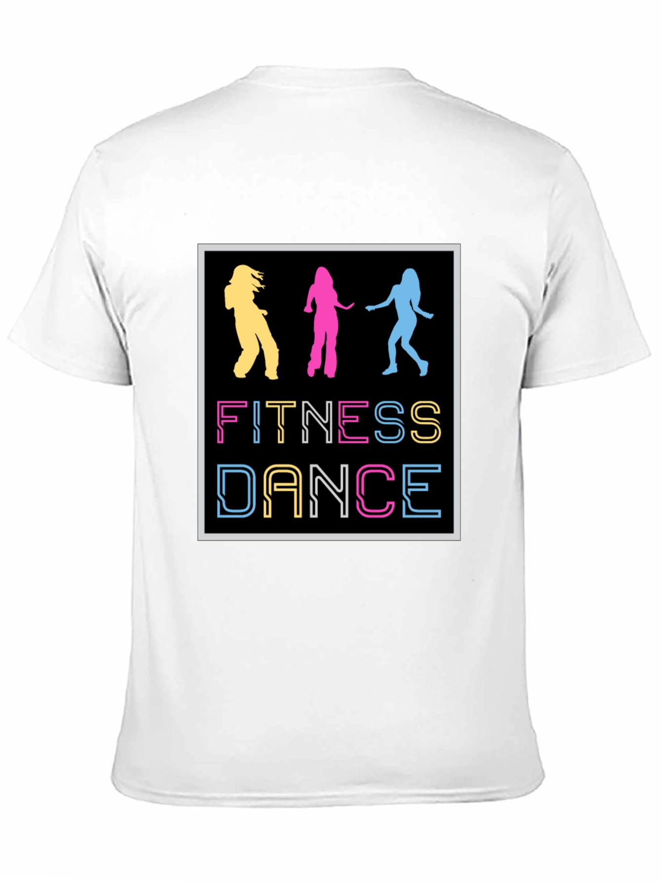 Black Fitness Dance Graphic T-Shirt view 11