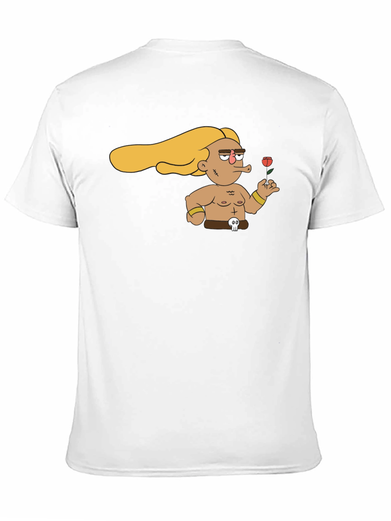 Black Cartoon Warrior T-Shirt - Unique Graphic Tee view 11