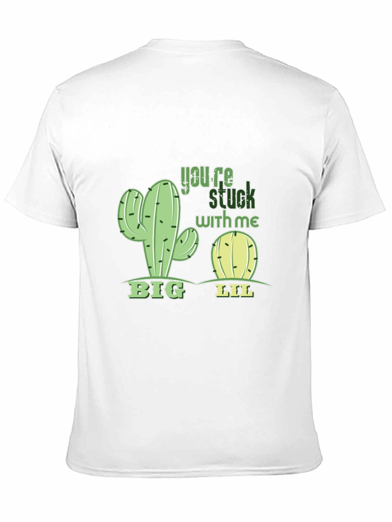 Black Funny Cactus You're Stuck With Me T-Shirt view 11
