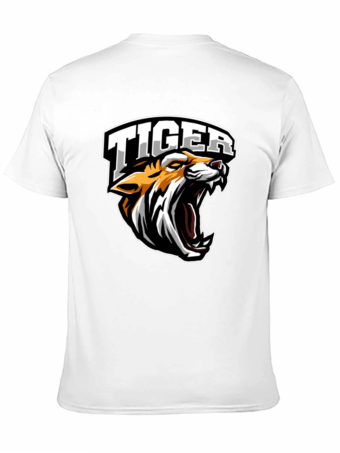 Black Tiger Graphic Tee - Black Cotton T-Shirt view 11