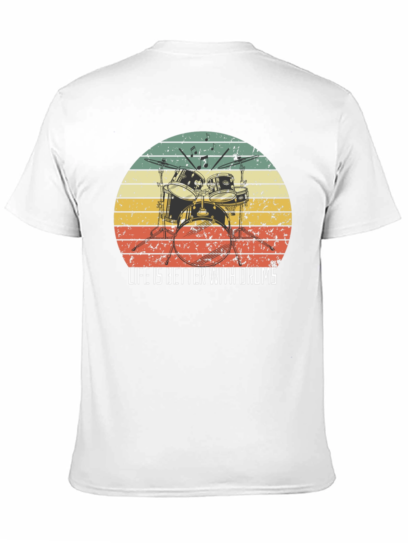 Black Life is Better With Drums Black T-Shirt view 11