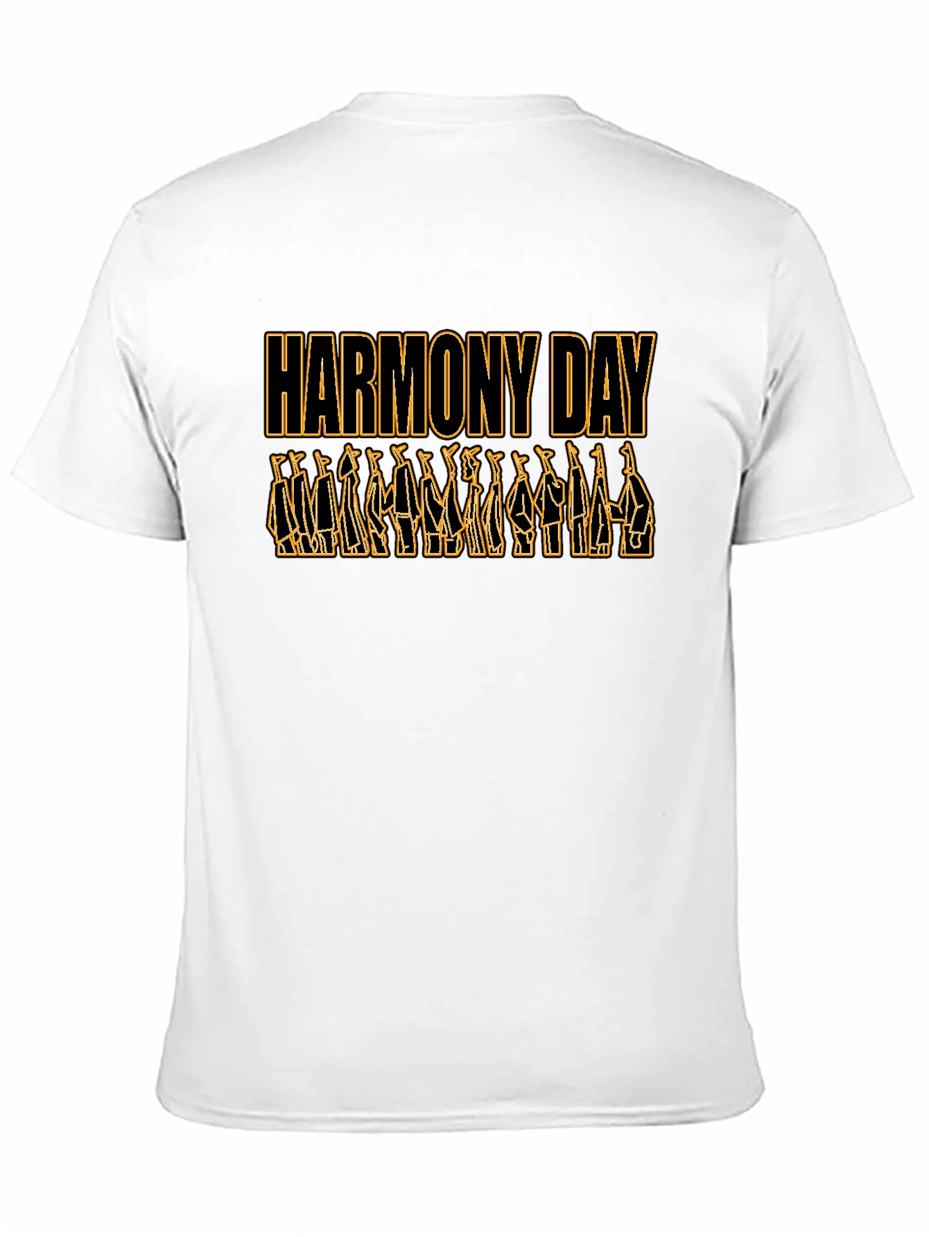 Black Harmony Day Black T-Shirt view 11