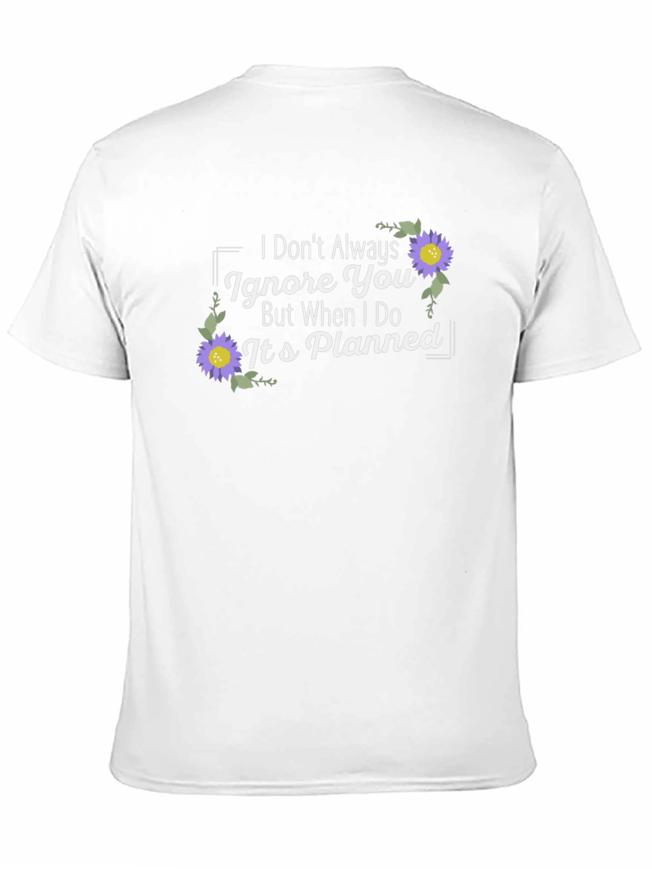 Black Funny Ignore You T-Shirt view 11