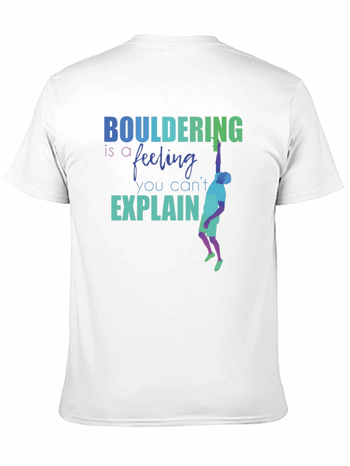 Black Bouldering Feeling Graphic Tee | Rock Climbing Shirt view 11
