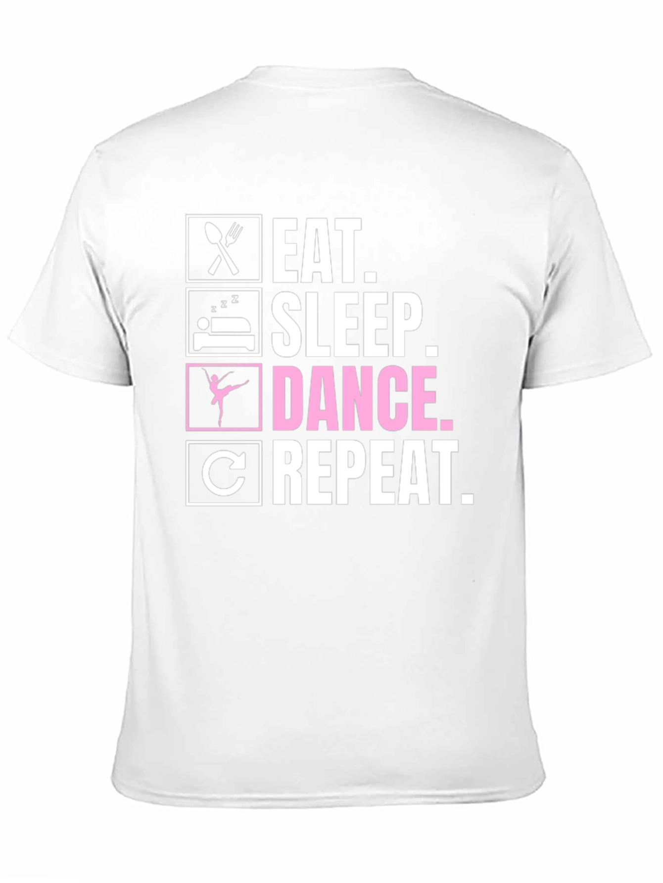 Black Eat Sleep Dance Repeat T-Shirt view 11
