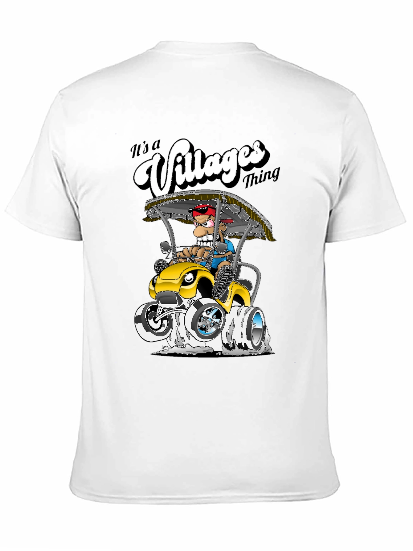 The Villages Thing T-Shirt - Cartoon Golf Cart - 11