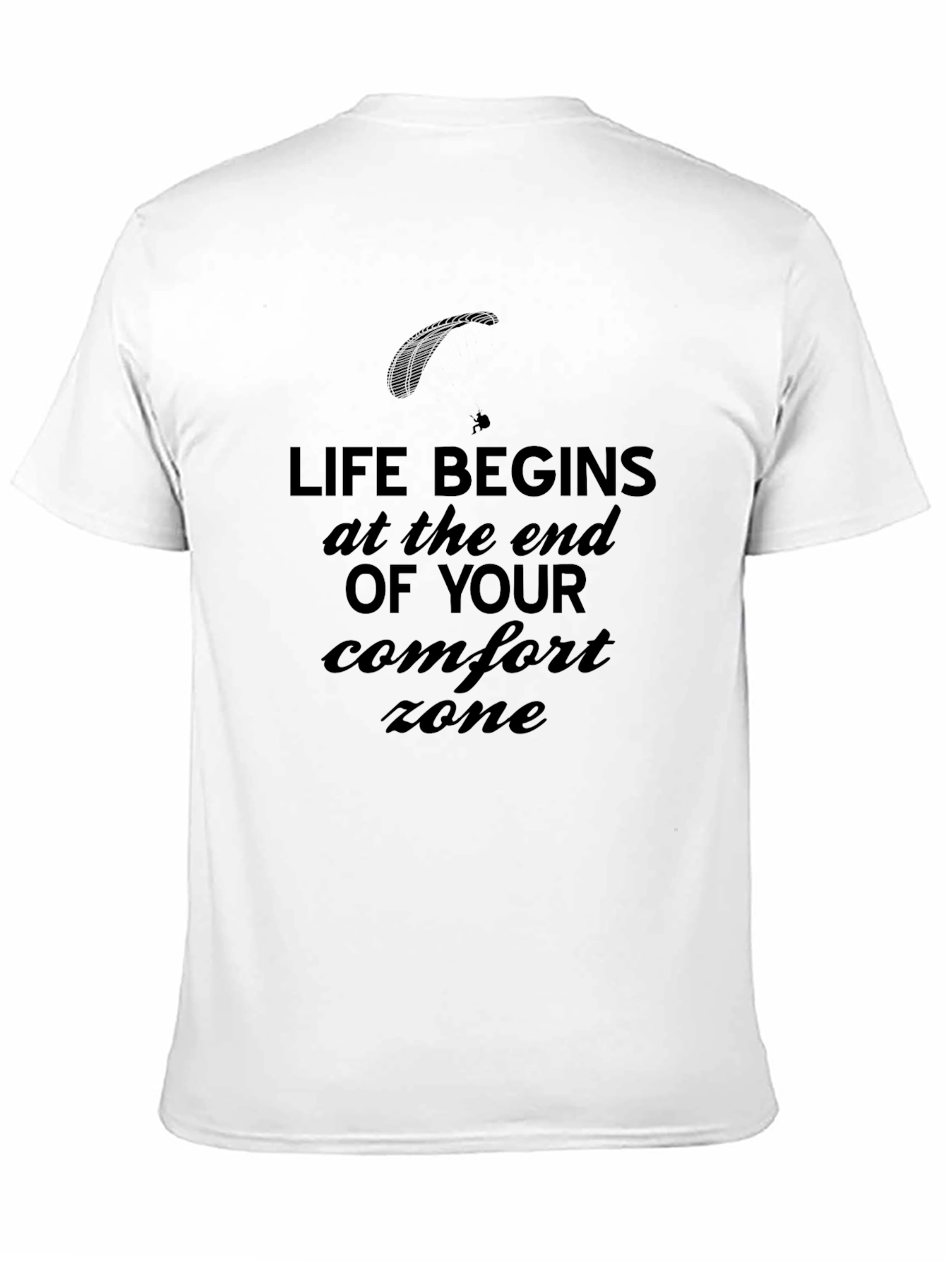 Black Life Begins at the End of Your Comfort Zone T-Shirt view 11