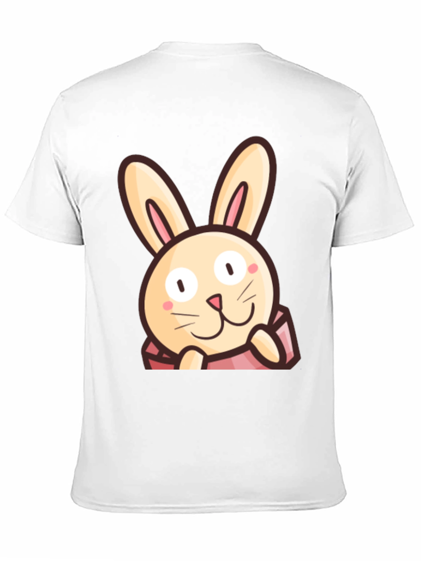 Cute Bunny Graphic Tee - Black Cotton Comfort - 11