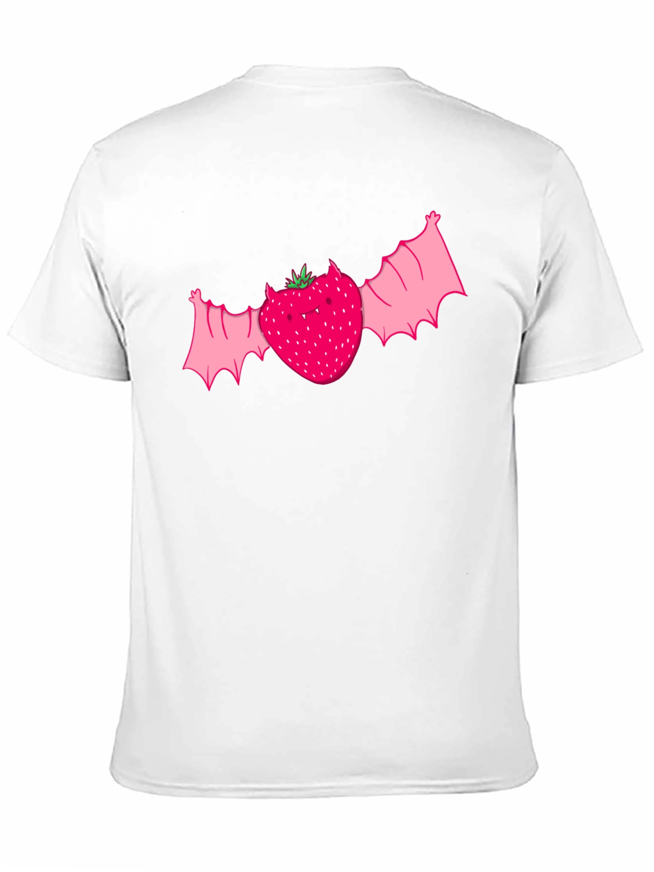 Black Strawberry Bat Graphic Tee - Unique Horror Style view 11