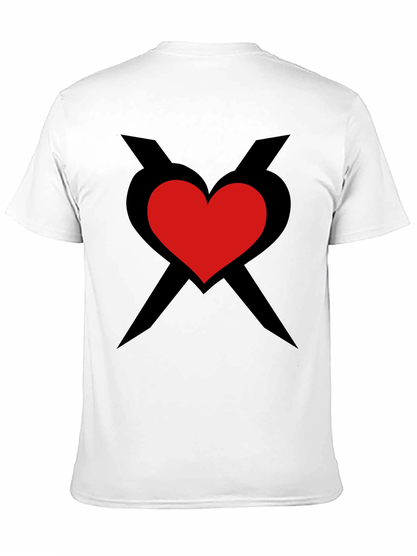 Black Heart & Crossbones Graphic Black Tee view 11