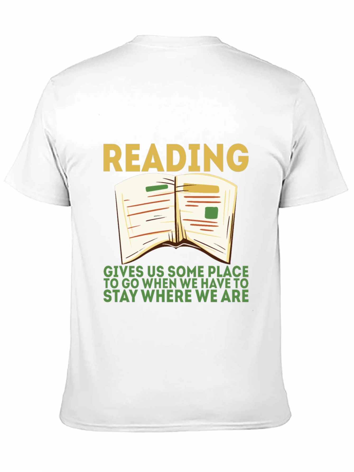Black Reading T-Shirt: Gives Us Some Place To Go view 11