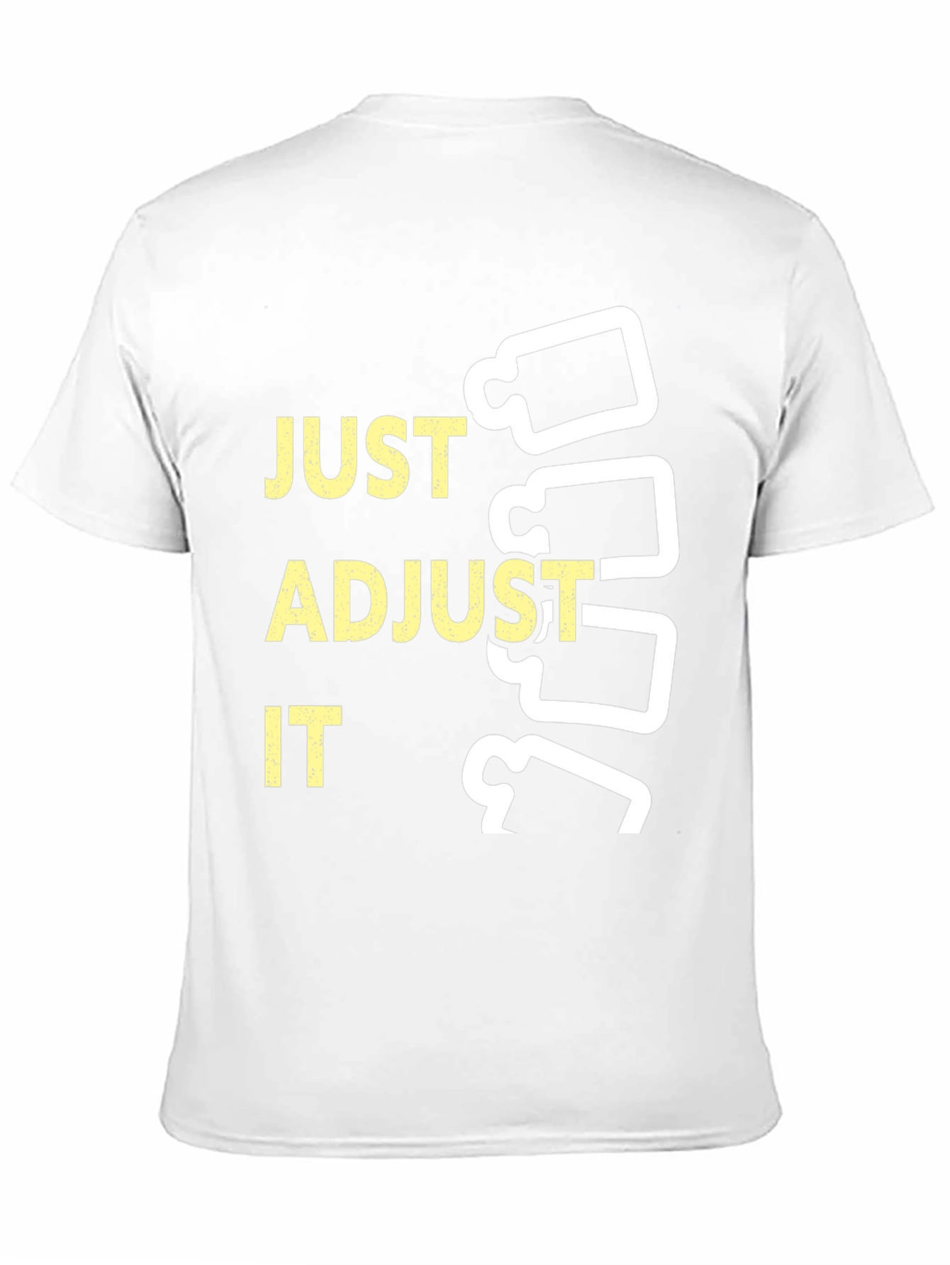 Black Just Adjust It Chiropractic T-Shirt view 11