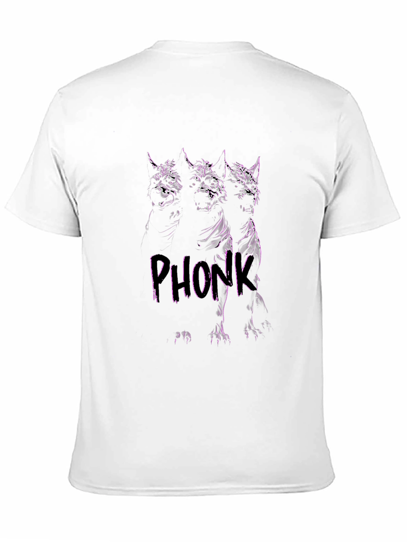 Black Phonk Cerberus Graphic T-Shirt view 11