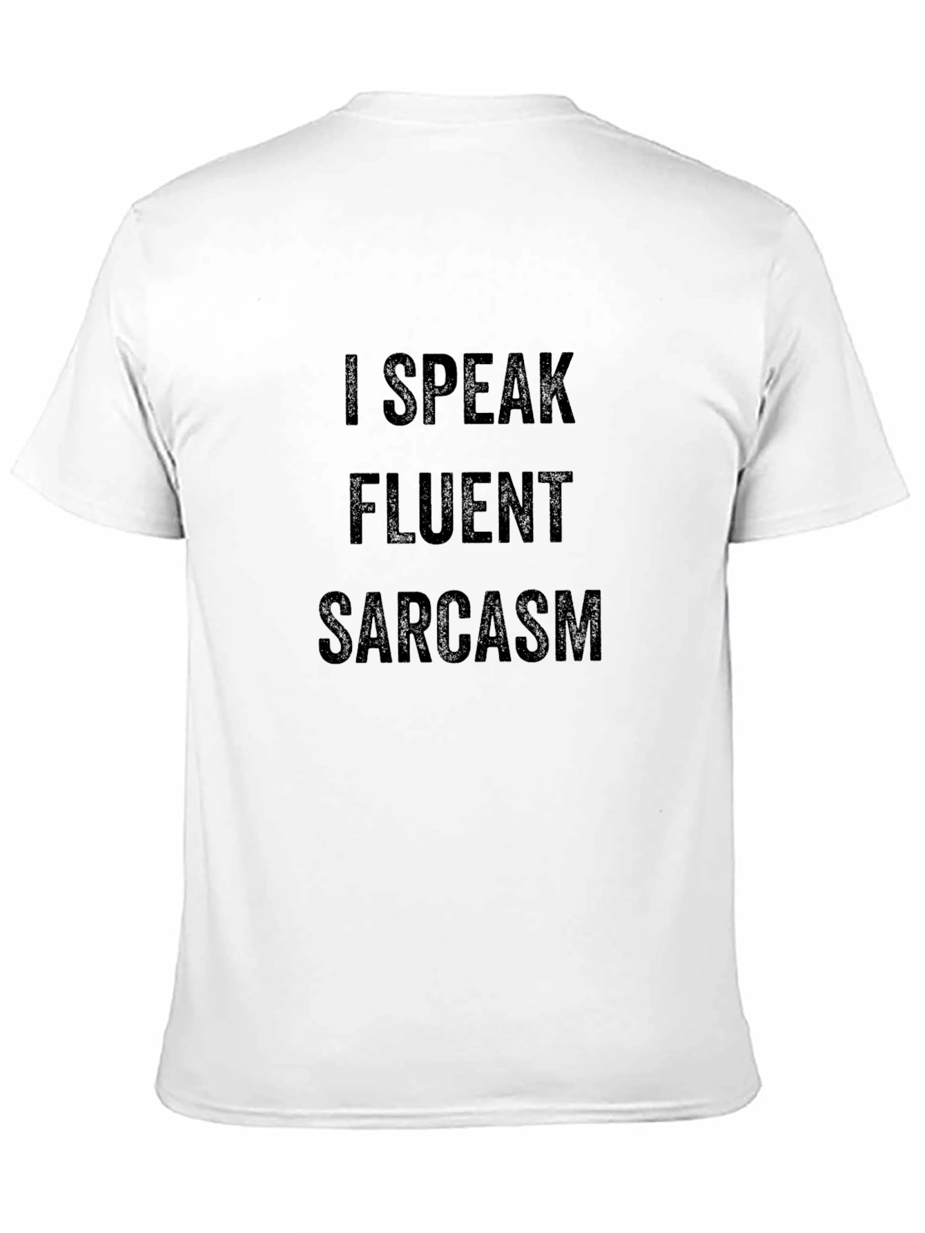Black Fluent Sarcasm Graphic Tee - Mens Black T-Shirt view 11