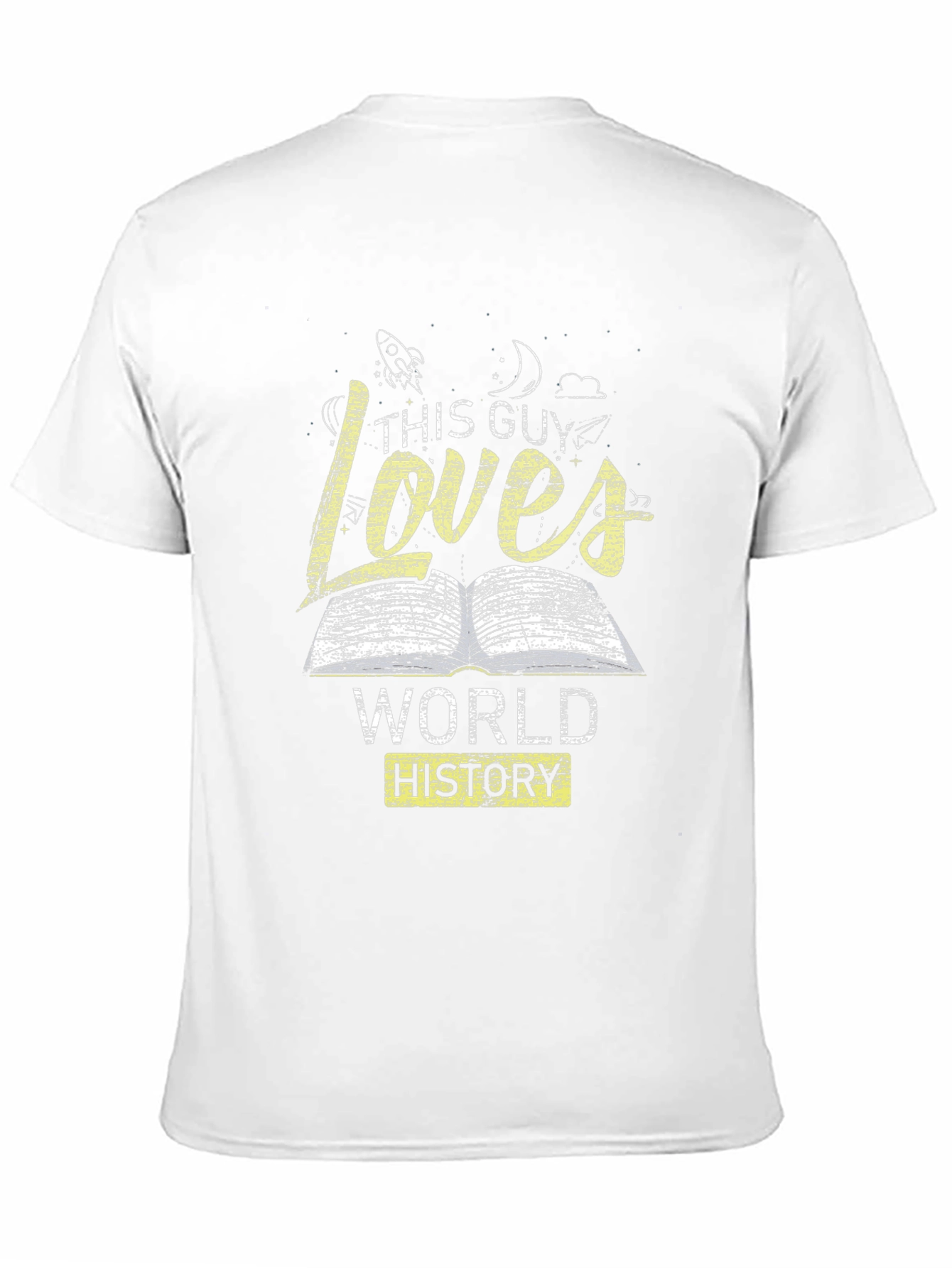 Black This Guy Loves World History Graphic T-Shirt view 11