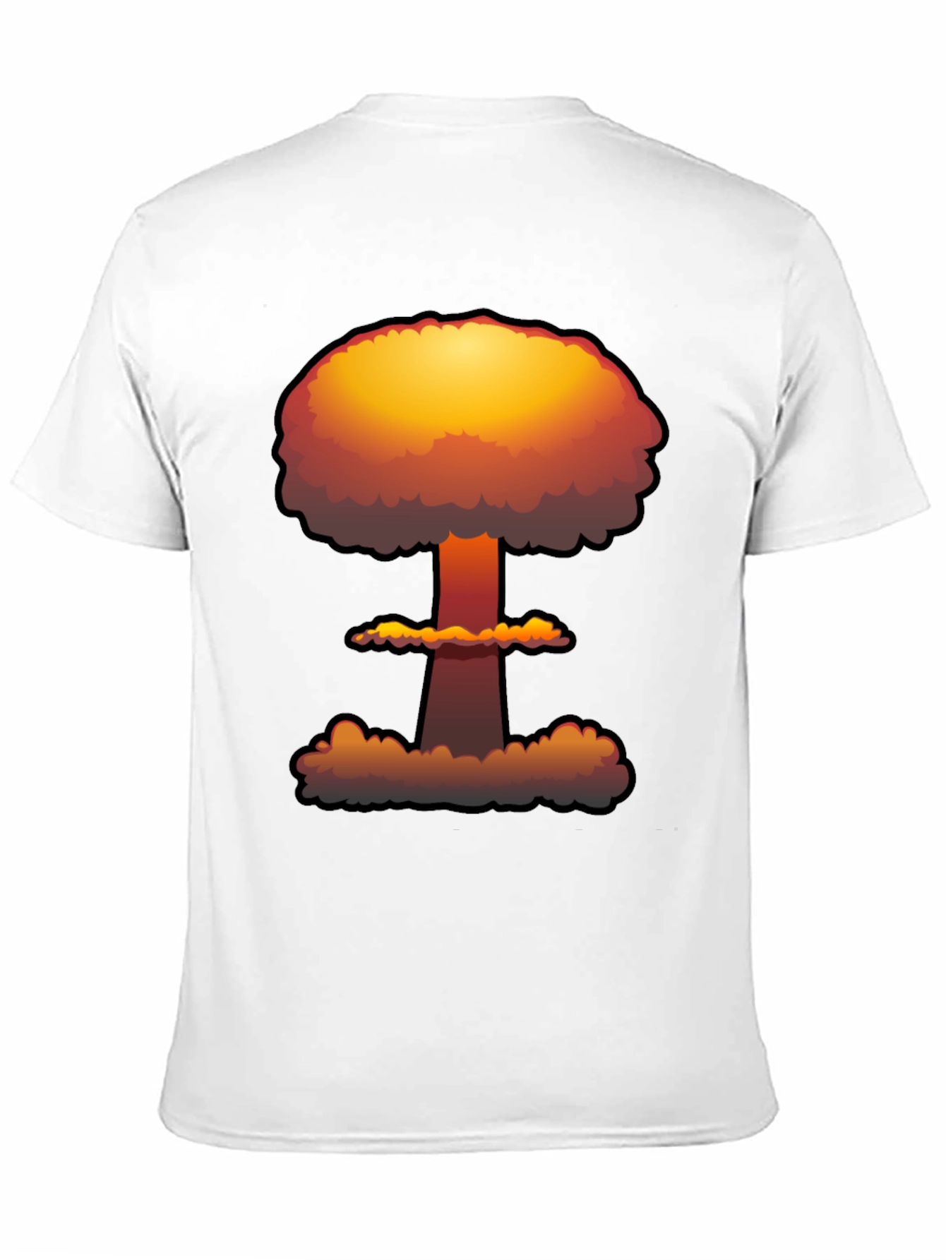 Black Nuclear Explosion Graphic Tee - Soft Cotton view 11