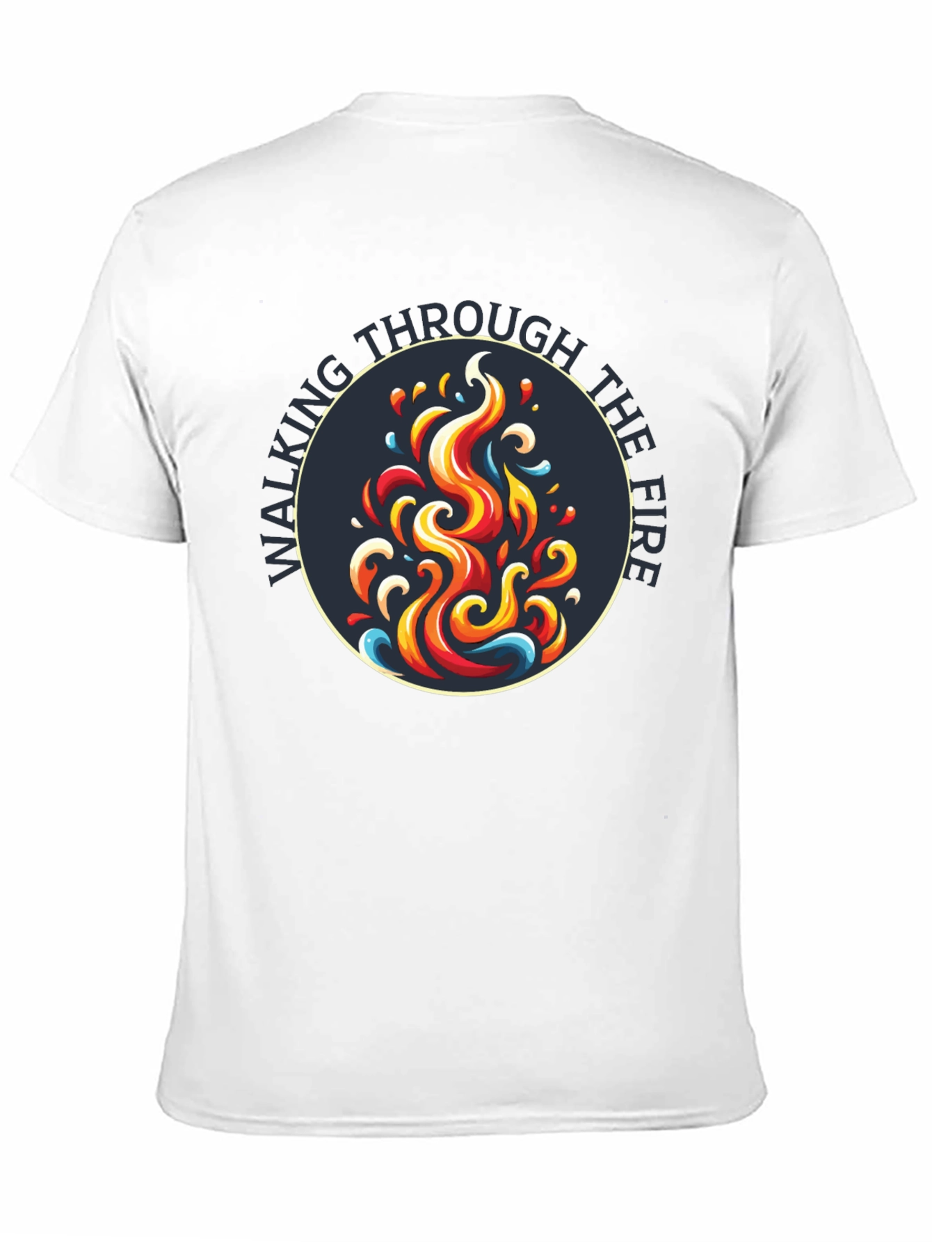 Black Walking Through the Fire Graphic Tee - Black view 11