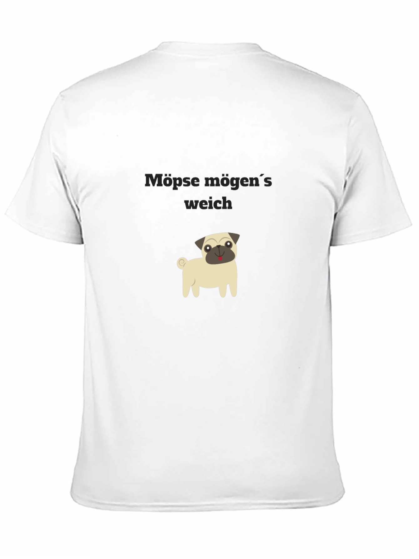 Pug Lovers Black T-Shirt: Möpse mögen's weich - 11