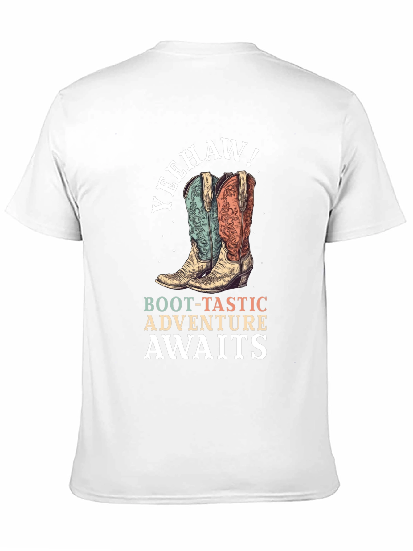 Yeehaw Cowboy Boots Graphic T-Shirt - 11
