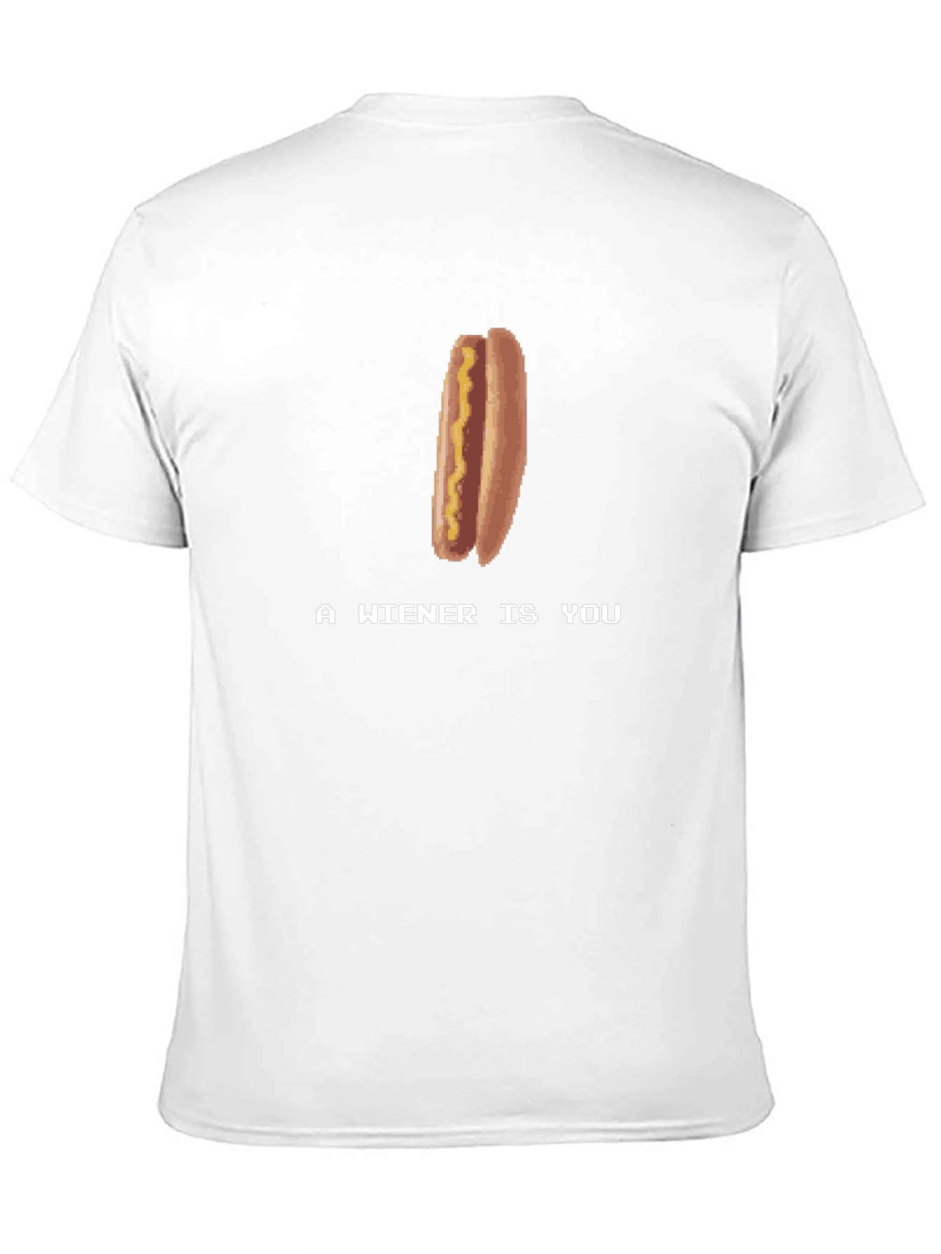A Wiener Is You T-Shirt - Retro Game Style Hotdog Tee - 11