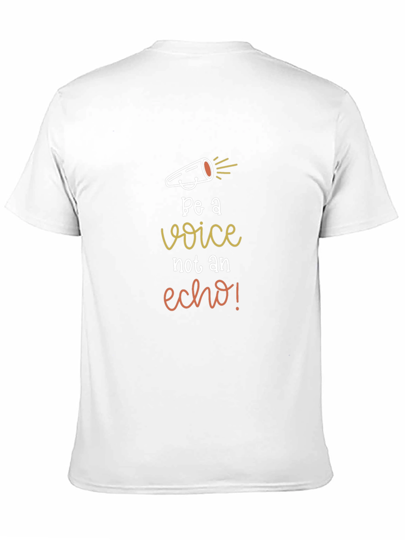 Black Be A Voice Graphic Tee - Inspiring Black T-Shirt view 11