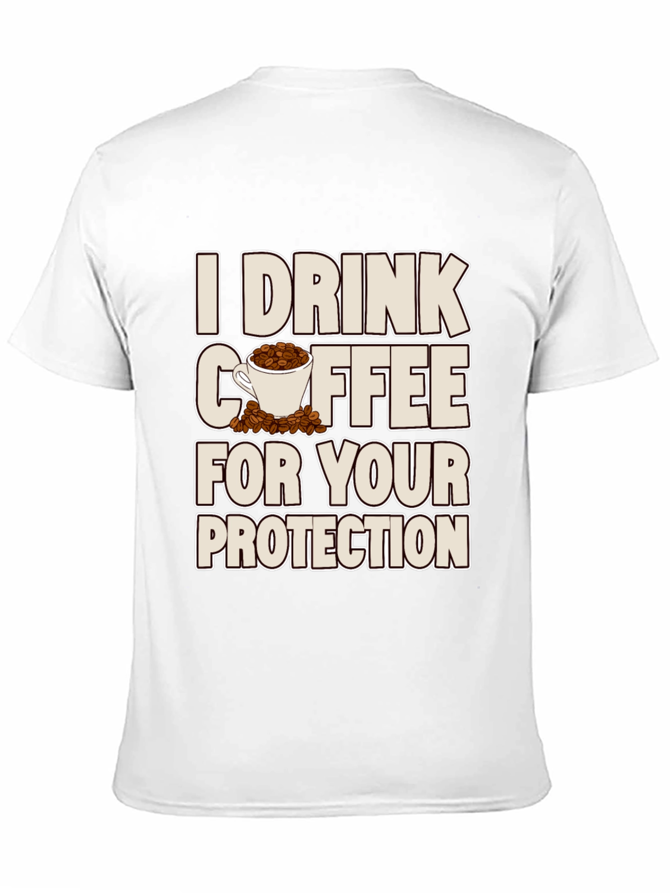 Black Coffee Protection T-Shirt - Sarcastic Graphic Tee view 11