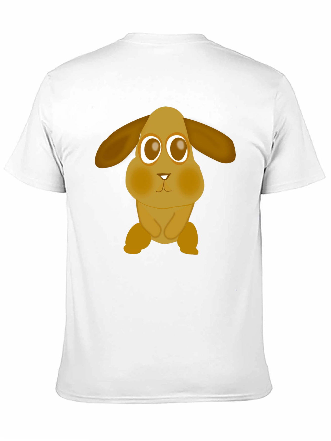 Black Cute Cartoon Bunny Graphic Tee - Soft Cotton Comfort view 11