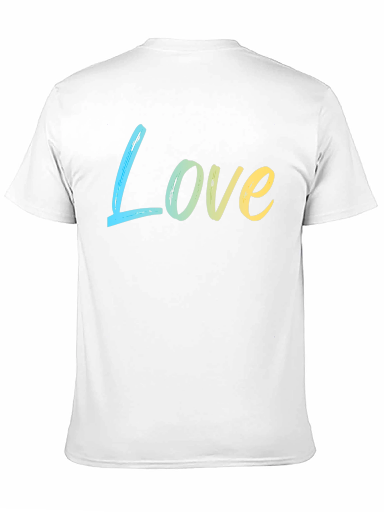 Black Love Gradient Tee - Soft Cotton Blend, Casual Style view 11