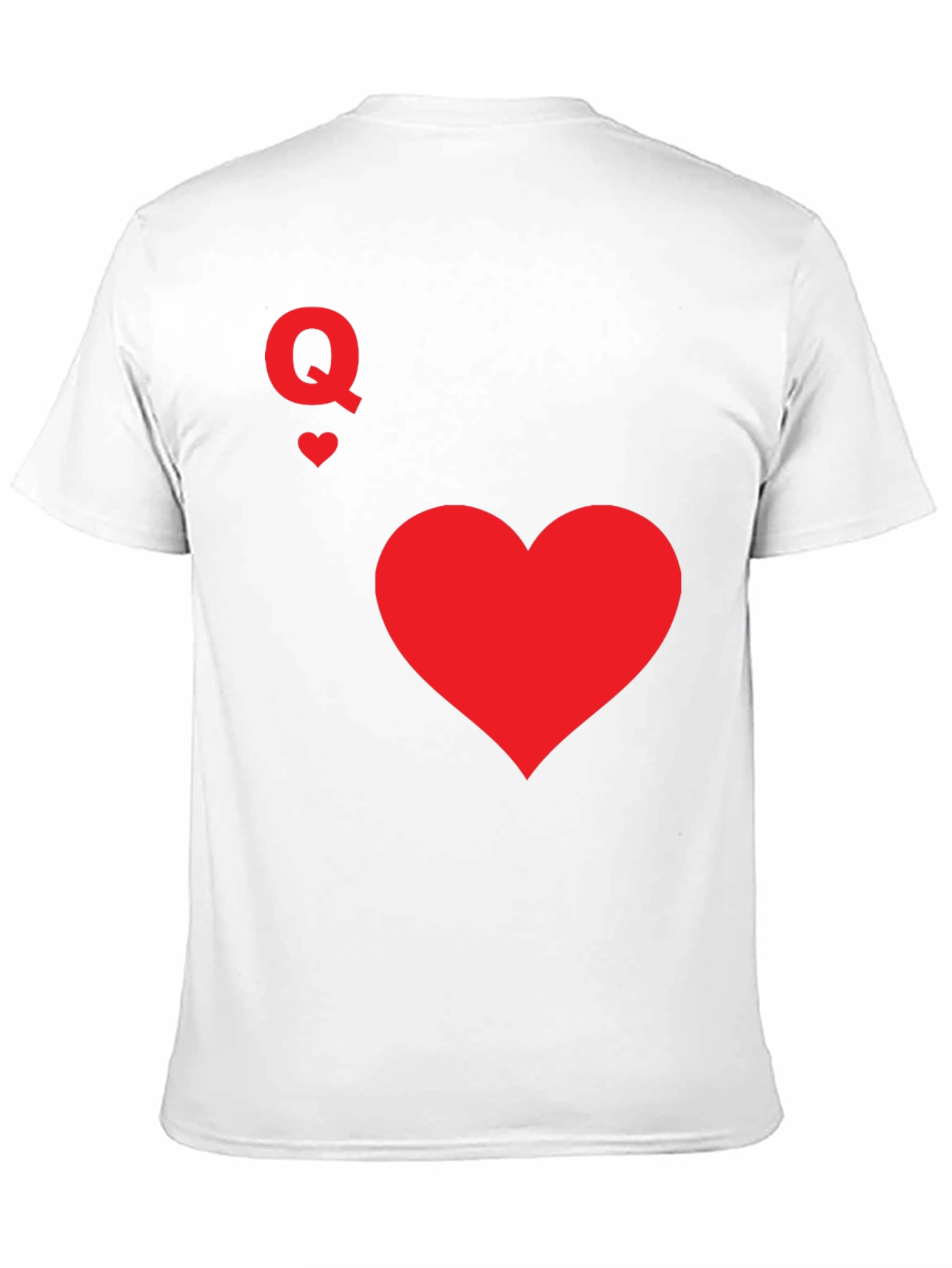 Black Queen of Hearts Black T-Shirt view 11