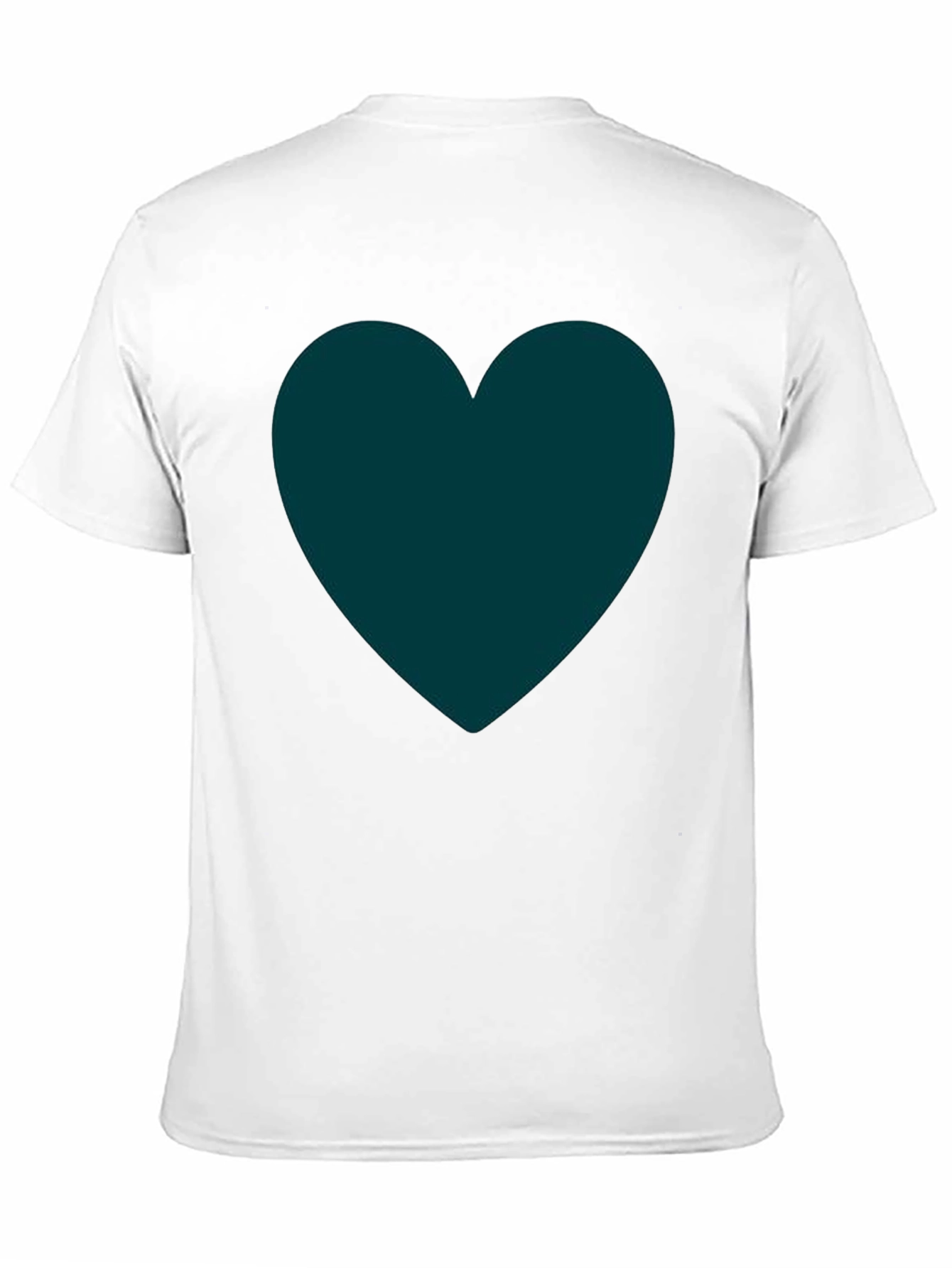 Black Heart Graphic Tee - Soft Black Casual Shirt view 11