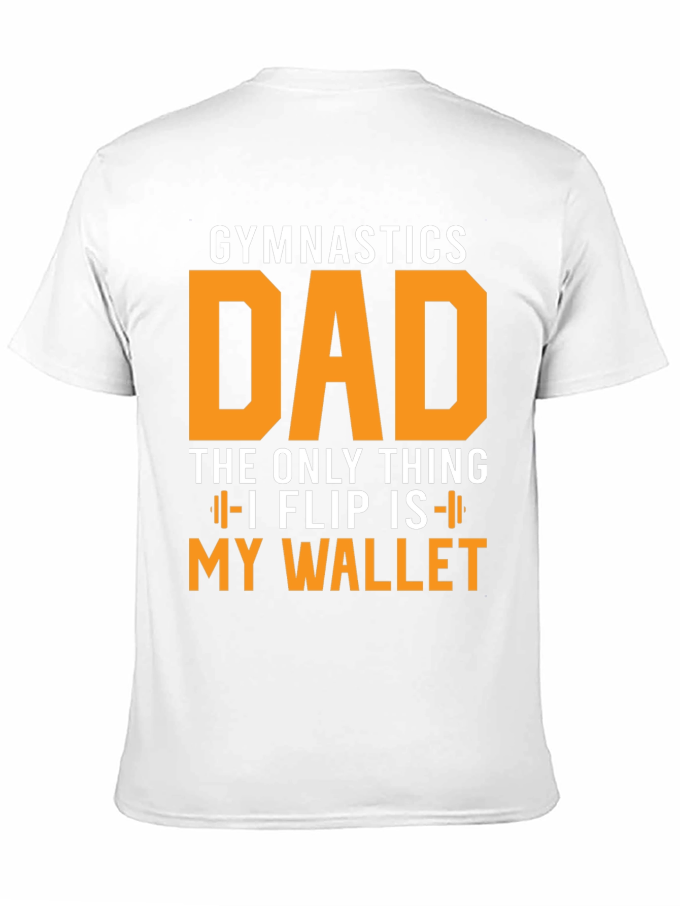 Black Gymnastics Dad T-Shirt - Flipping Wallet Humor view 11
