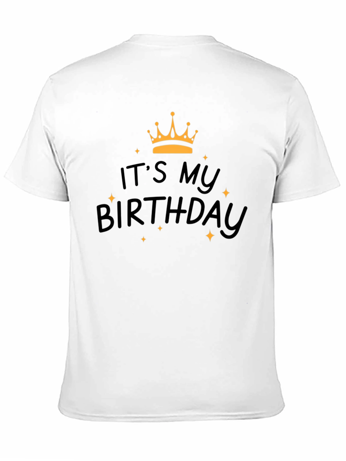 Black It's My Birthday T-Shirt - Black view 11