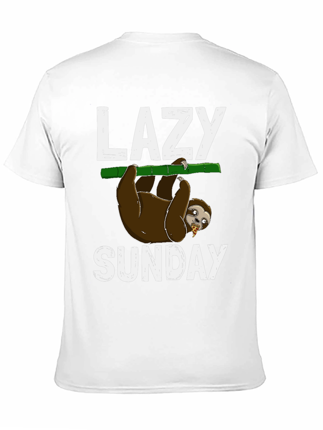 Black Lazy Sunday Sloth T-Shirt view 11