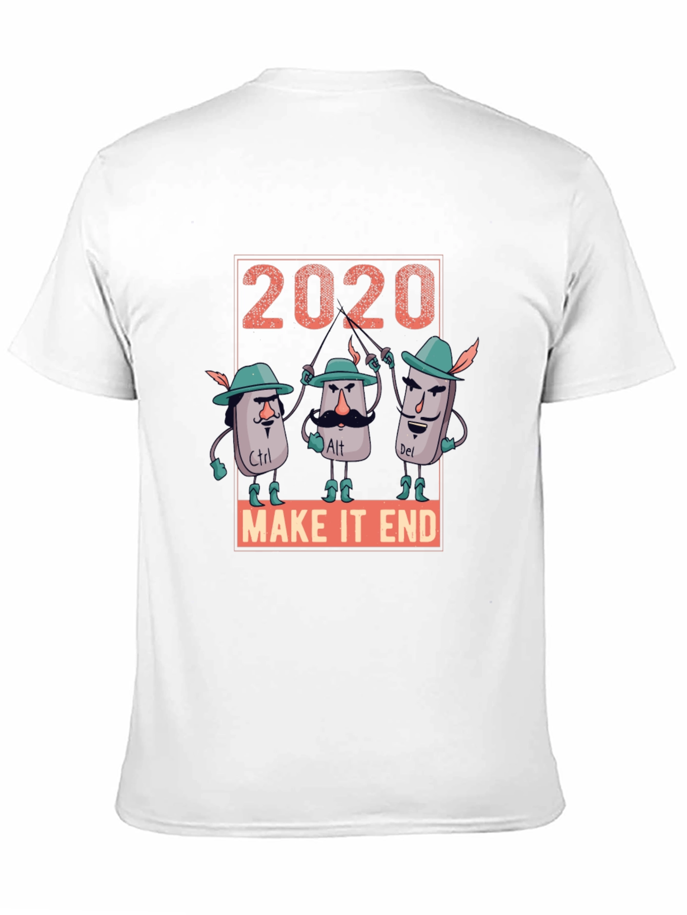 Black 2020 Keyboard Warrior T-Shirt view 11