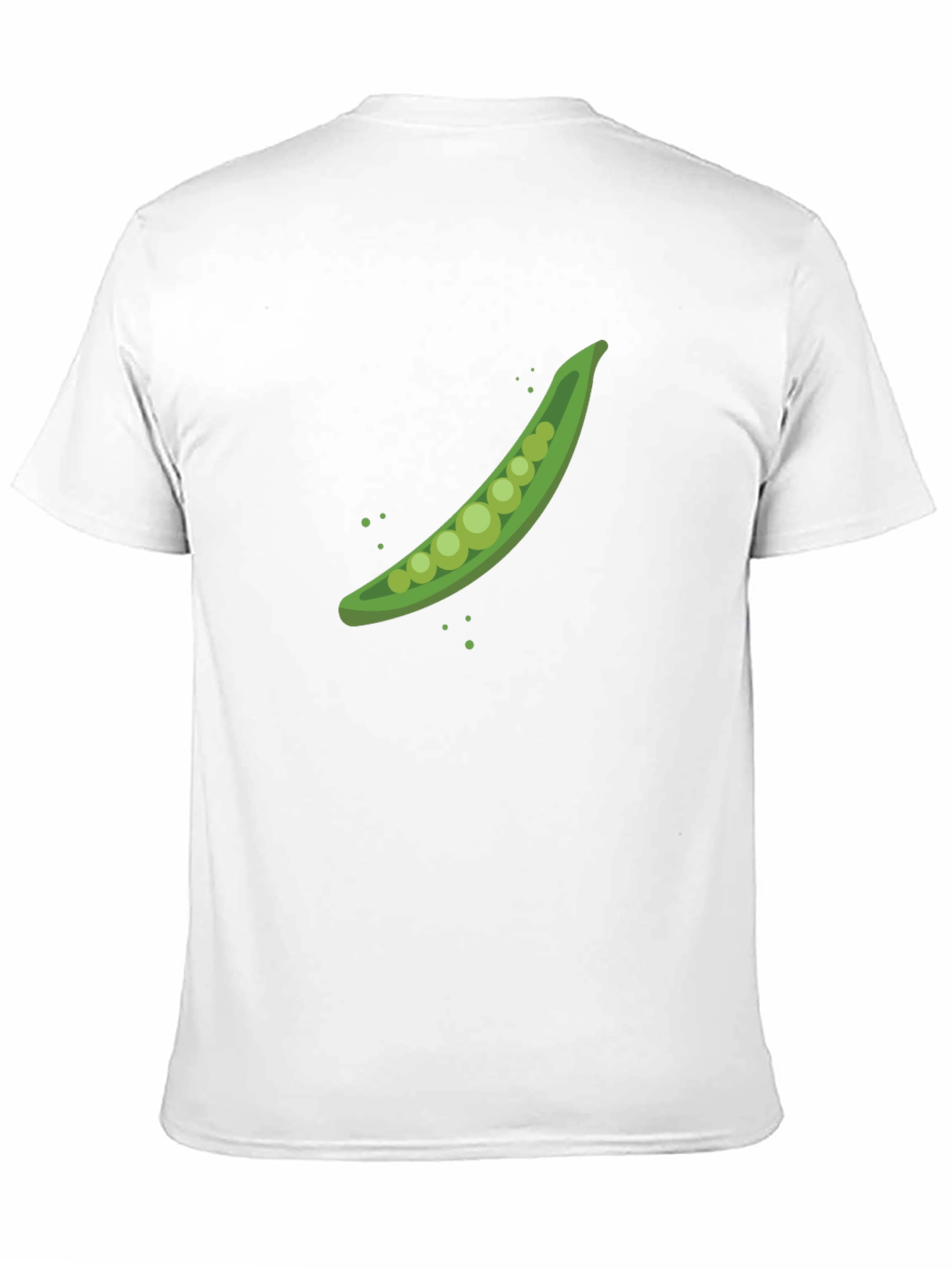 Black Pea Pod Graphic T-Shirt - Black Cotton Tee view 11
