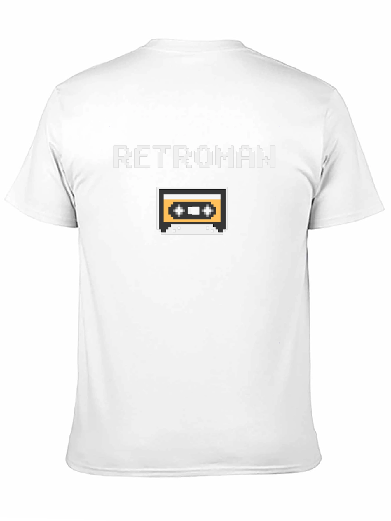 Retroman Retro Cassette Tape Black T-Shirt - 11