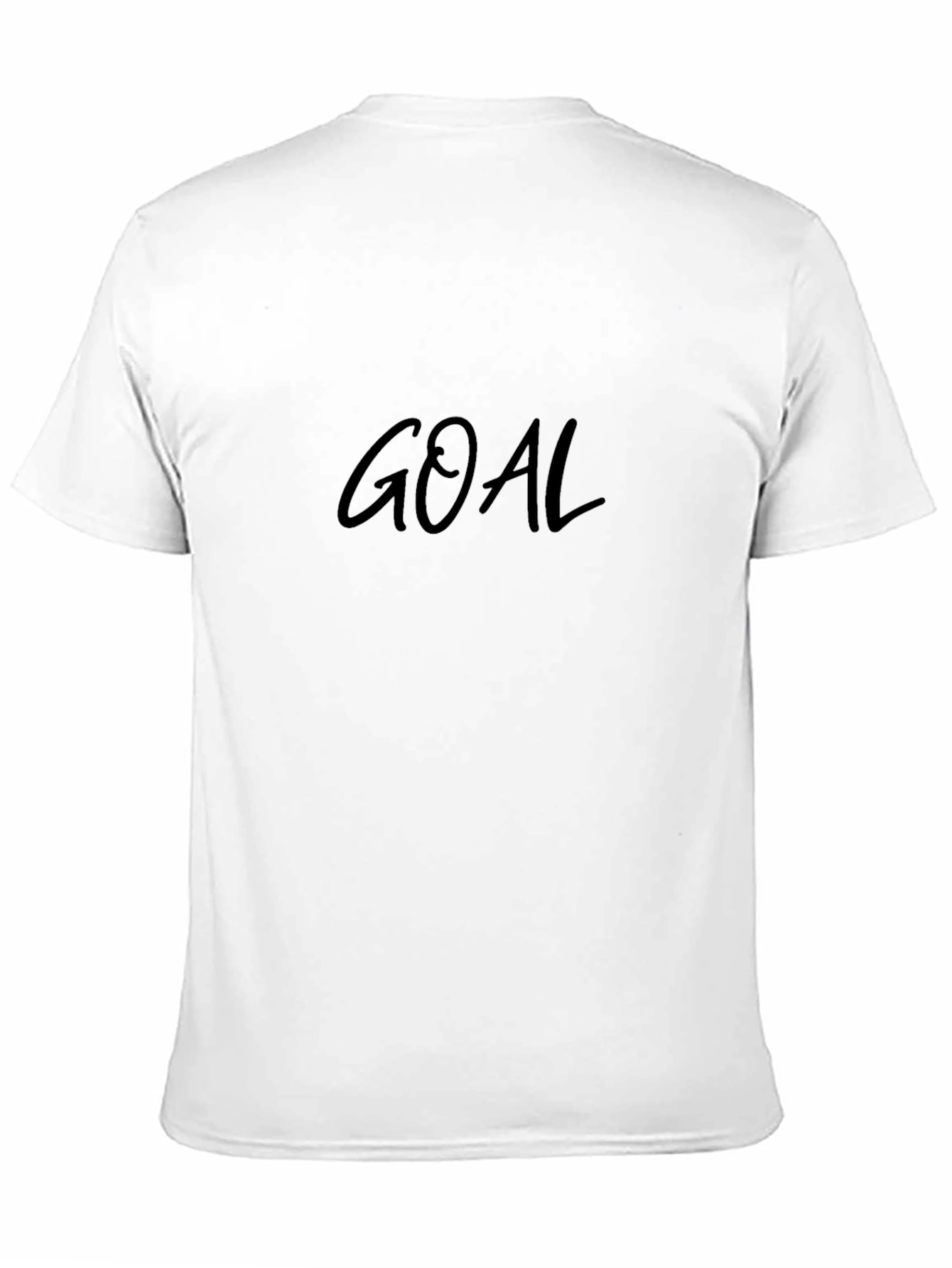 Black Men's Black GOAL Graphic Tee - Casual Style view 11
