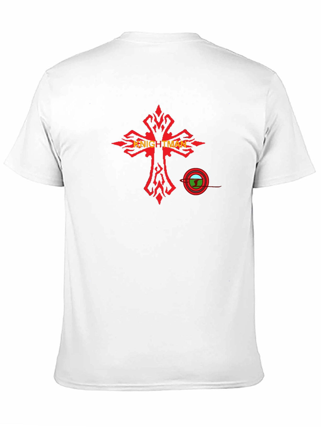 Black Knightman Graphic Tee - Black Cotton T-Shirt view 11