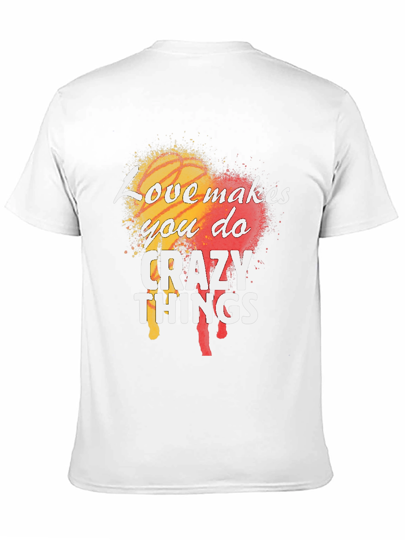 Black Love Makes You Do Crazy Things Men's Black T-Shirt view 11