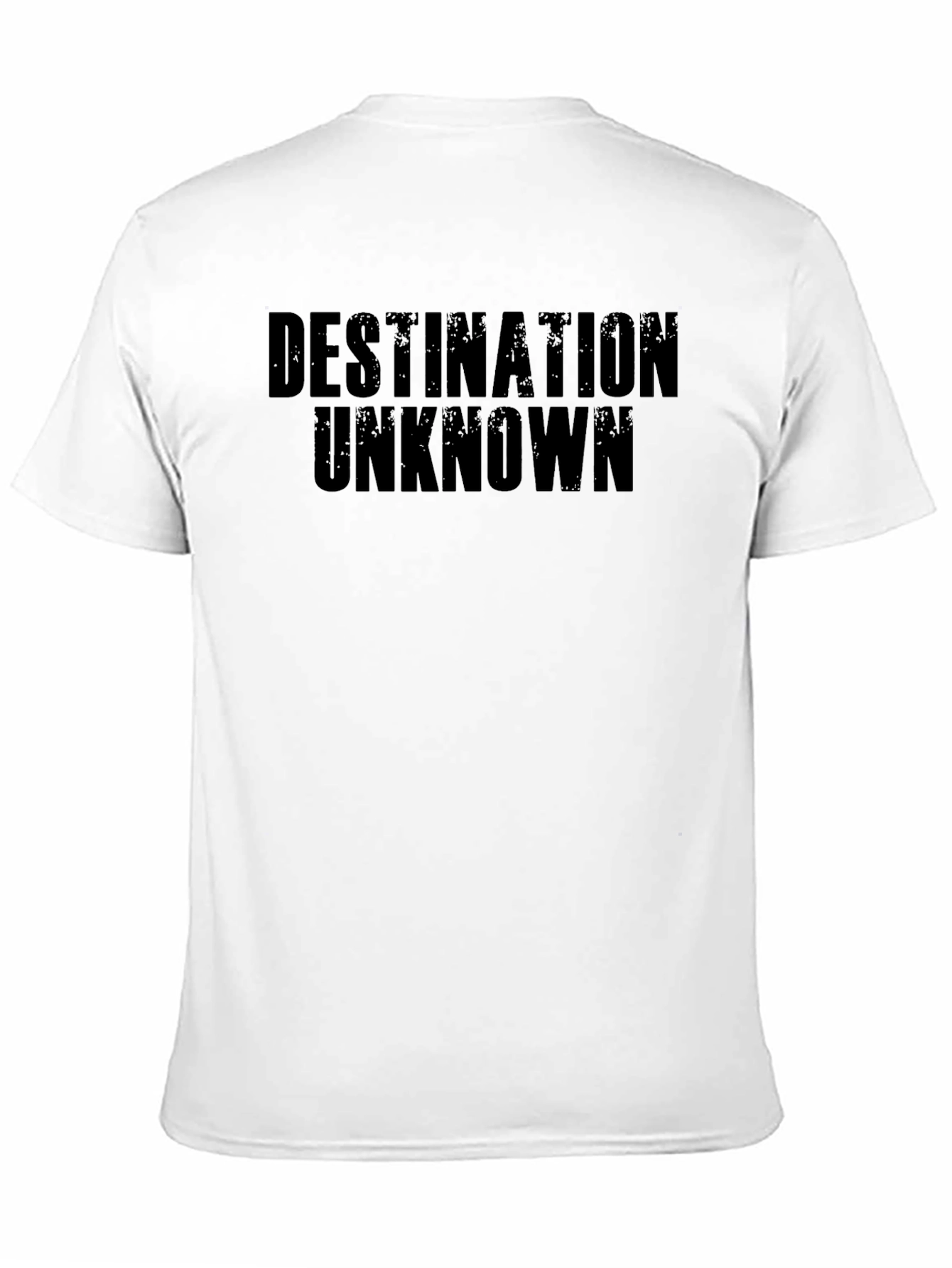 Black Destination Unknown Black Graphic T-Shirt view 11