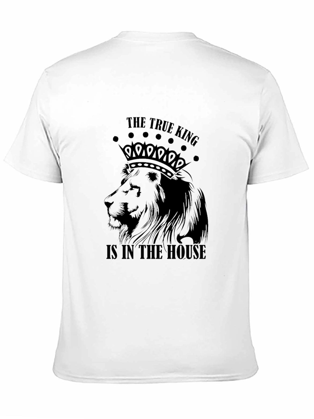 Black The True King Lion Graphic T-Shirt view 11