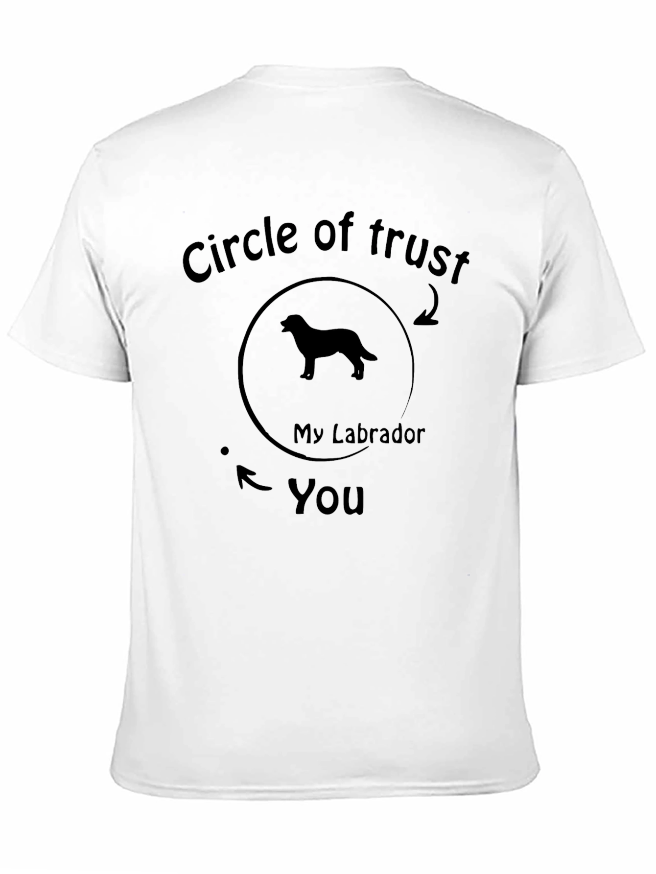 Black Circle of Trust Labrador T-Shirt view 11